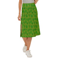 Green-apples Midi Panel Skirt