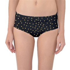 Grunge- Mid-Waist Bikini Bottoms