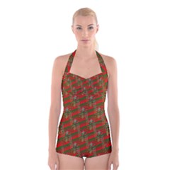 Holidays Boyleg Halter Swimsuit 