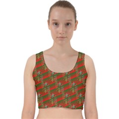 Holidays Velvet Racer Back Crop Top