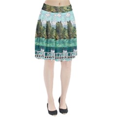 Blausee Naturpark - Switzerland Pleated Skirt by ConteMonfrey