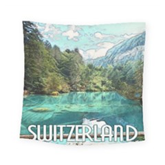 Blausee Naturpark - Switzerland Square Tapestry (small) by ConteMonfrey