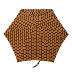 Cute Pumpkin Black Small Mini Folding Umbrellas by ConteMonfrey