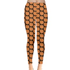 Cute Pumpkin Black Small Leggings  by ConteMonfrey