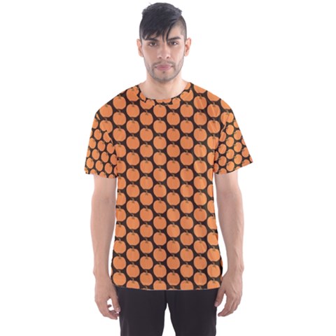 Cute Pumpkin Black Small Men s Sport Mesh Tee by ConteMonfrey