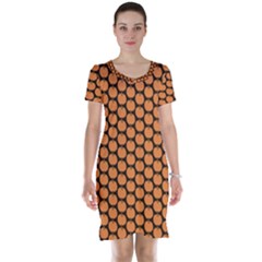 Cute Pumpkin Black Small Short Sleeve Nightdress by ConteMonfrey