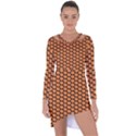 Cute Pumpkin Black Small Asymmetric Cut-Out Shift Dress View1