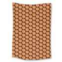 Cute Pumpkin Black Small Large Tapestry View1