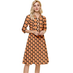 Cute Pumpkin Black Small Classy Knee Length Dress by ConteMonfrey