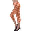 Cute Pumpkin Small Lightweight Velour Capri Leggings  View3