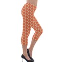 Cute Pumpkin Small Lightweight Velour Capri Leggings  View4