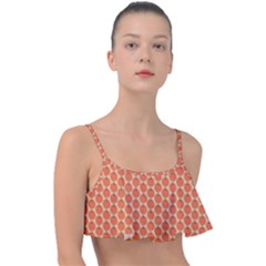 Cute Pumpkin Small Frill Bikini Top by ConteMonfrey