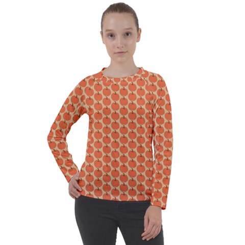 Cute Pumpkin Small Women s Long Sleeve Raglan Tee by ConteMonfrey