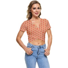 Cute Pumpkin Small Short Sleeve Foldover Tee by ConteMonfrey