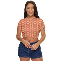 Cute Pumpkin Small Side Button Cropped Tee by ConteMonfrey