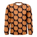 Black And Orange Pumpkin Men s Long Sleeve Tee View1