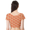 Cute Pumpkin Short Sleeve Crop Top View2