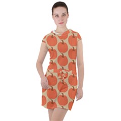 Cute Pumpkin Drawstring Hooded Dress by ConteMonfrey