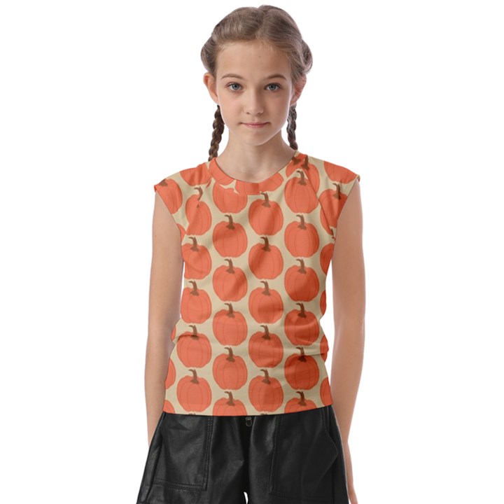 Cute Pumpkin Kids  Raglan Cap Sleeve Tee