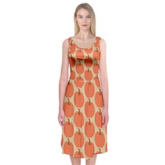 Cute Pumpkin Midi Sleeveless Dress by ConteMonfrey