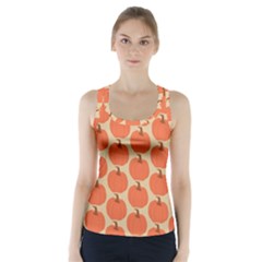 Cute Pumpkin Racer Back Sports Top by ConteMonfrey