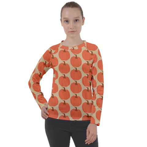 Cute Pumpkin Women s Long Sleeve Raglan Tee by ConteMonfrey