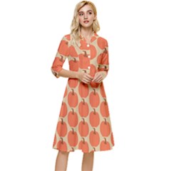 Cute Pumpkin Classy Knee Length Dress by ConteMonfrey