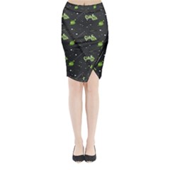 Halloween - The Witch Is Back   Midi Wrap Pencil Skirt by ConteMonfrey