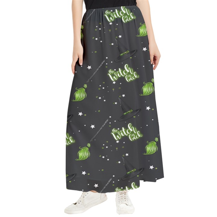 Halloween - The Witch Is Back   Maxi Chiffon Skirt