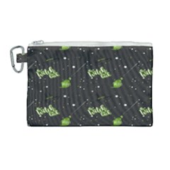 Halloween - The Witch Is Back   Canvas Cosmetic Bag (large) by ConteMonfrey