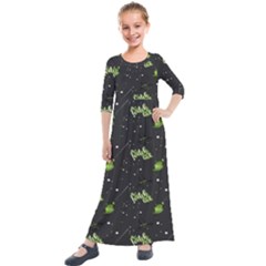 Halloween - The Witch Is Back   Kids  Quarter Sleeve Maxi Dress by ConteMonfrey