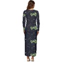 Halloween - The Witch Is Back   Long Sleeve Velour Longline Maxi Dress View4