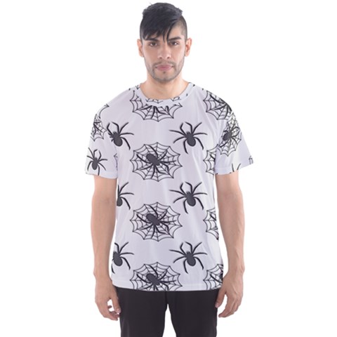 Spider Web - Halloween Decor Men s Sport Mesh Tee by ConteMonfrey