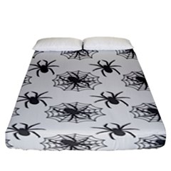 Spider Web - Halloween Decor Fitted Sheet (california King Size) by ConteMonfrey