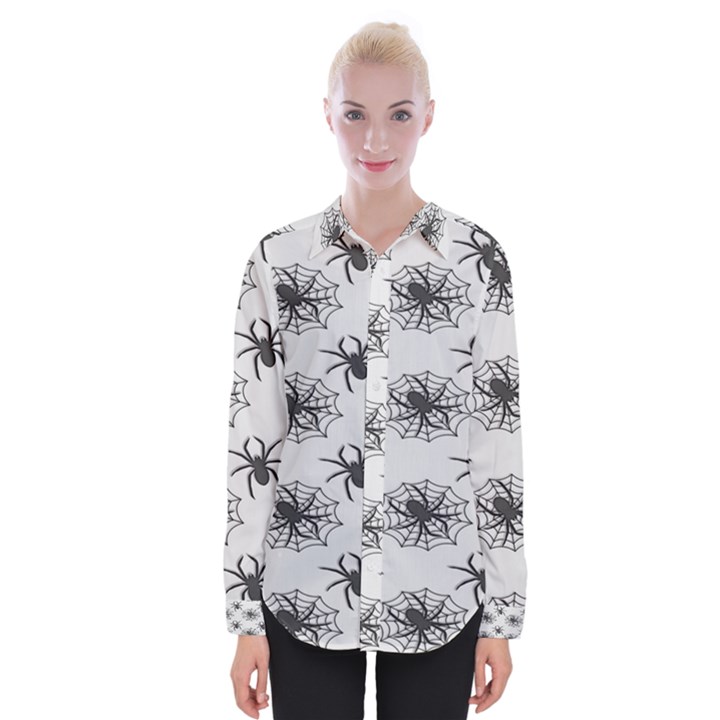 Spider Web - Halloween Decor Womens Long Sleeve Shirt