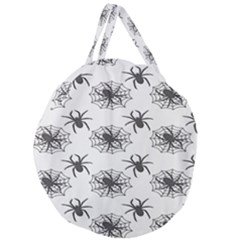 Spider Web - Halloween Decor Giant Round Zipper Tote by ConteMonfrey