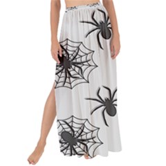 Spider Web - Halloween Decor Maxi Chiffon Tie-up Sarong by ConteMonfrey