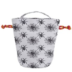 Spider Web - Halloween Decor Drawstring Bucket Bag by ConteMonfrey