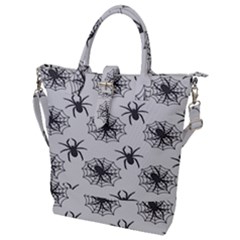 Spider Web - Halloween Decor Buckle Top Tote Bag by ConteMonfrey