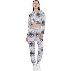 Spider Web - Halloween Decor Cropped Zip Up Lounge Set by ConteMonfrey