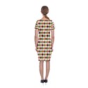 Halloween Palette Plaids   Classic Short Sleeve Midi Dress View2