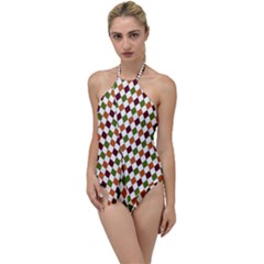 Halloween Palette Plaids   Go With The Flow One Piece Swimsuit by ConteMonfrey