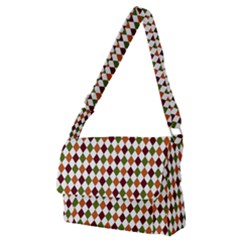 Halloween Palette Plaids   Full Print Messenger Bag (m) by ConteMonfrey