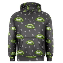 Green Vampire Mouth - Halloween Modern Decor Men s Core Hoodie by ConteMonfrey