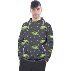 Green Vampire Mouth - Halloween Modern Decor Men s Pullover Hoodie