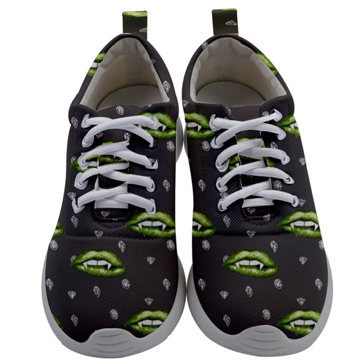 Green Vampire Mouth - Halloween Modern Decor Mens Athletic Shoes