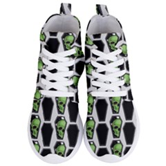 Coffins And Skulls - Modern Halloween Decor  Women s Lightweight High Top Sneakers by ConteMonfrey