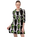 Coffins And Skulls - Modern Halloween Decor  Mini Skater Shirt Dress View1