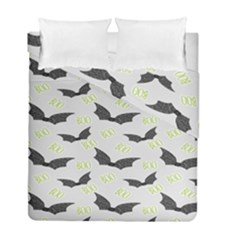 Boo! Bat Rain - Halloween Decor  Duvet Cover Double Side (full/ Double Size) by ConteMonfrey