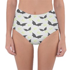 Boo! Bat Rain - Halloween Decor  Reversible High-waist Bikini Bottoms by ConteMonfrey